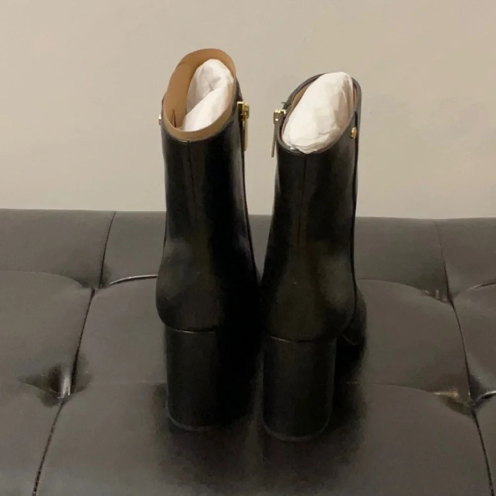 Michael Kors Black Heeled Boots - Picture 2 of 2